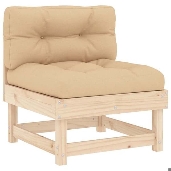 Maison Exclusive - Centrale sofaer med puder 2 stk massiv fyrretræ