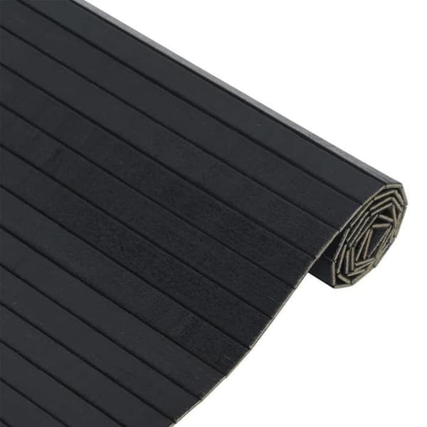 Maison Exclusive - Rektangulär svart matta 70x200 cm bambu