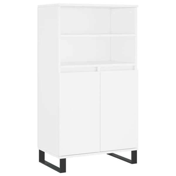 Maison Exclusive - Buffé hög Vit 60x36x110 cm Ingenjörsträ