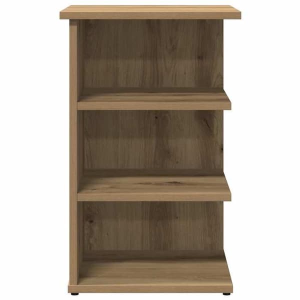 Maison Exclusive - Buffet i egetræ, håndlavet 35x35x55 cm, ingeniørtræ Ek