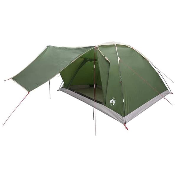 Maison Exclusive - Campingtelt til 6 personer Grøn Polyester og Stål