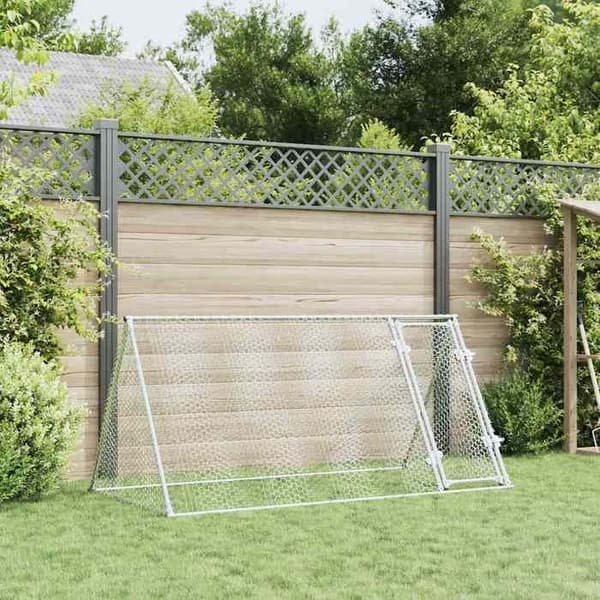 Maison Exclusive - Sølv hønsebur 200x105x91 cm galvaniseret stål Silver