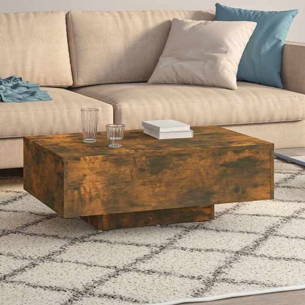 Maison Exclusive - Sofabord Røget eg 85x55x31 cm Ingeniørtræ