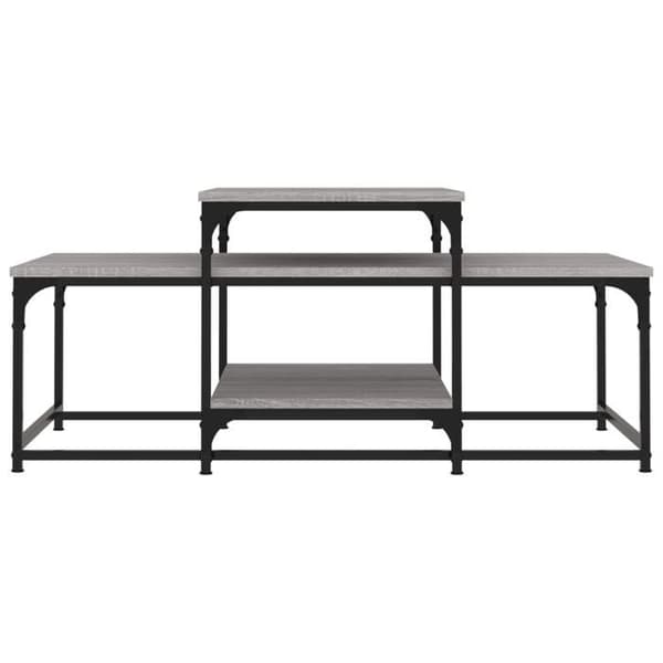 Maison Exclusive - Soffbord sonoma grå 102x60x45 cm ingenjörsträ sonoma grå