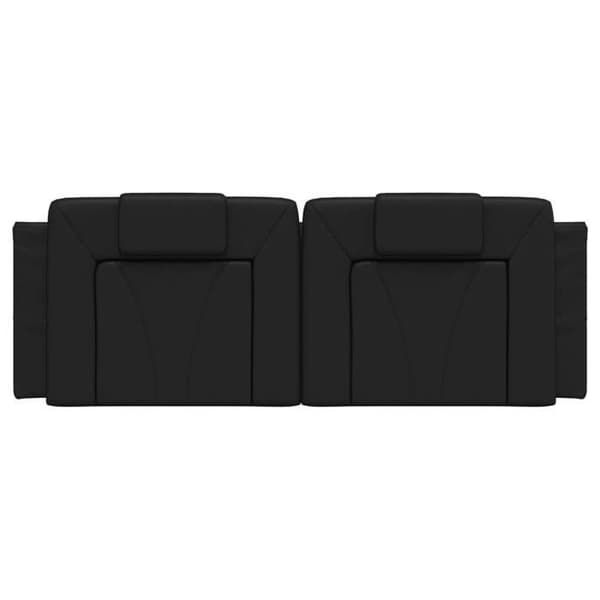 Hovedgærdedæksel - MAISON EXCLUSIVE - Viana - Holdbart kunstlæder - 152 cm - Sort Svart