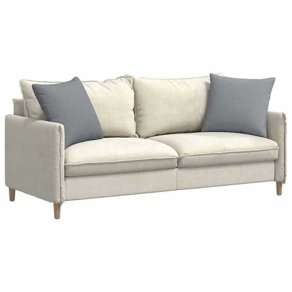 Maison Exclusive - Soffkuddar 2 st tyg Ljusgrå 50 x 50 cm Ljusgrått