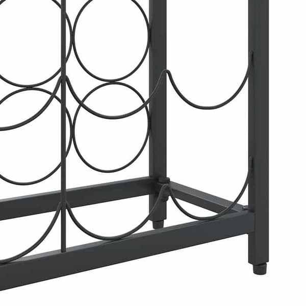 Maison Exclusive - Flaskställ för 45 flaskor svart 54x18x100cm smidesjärn