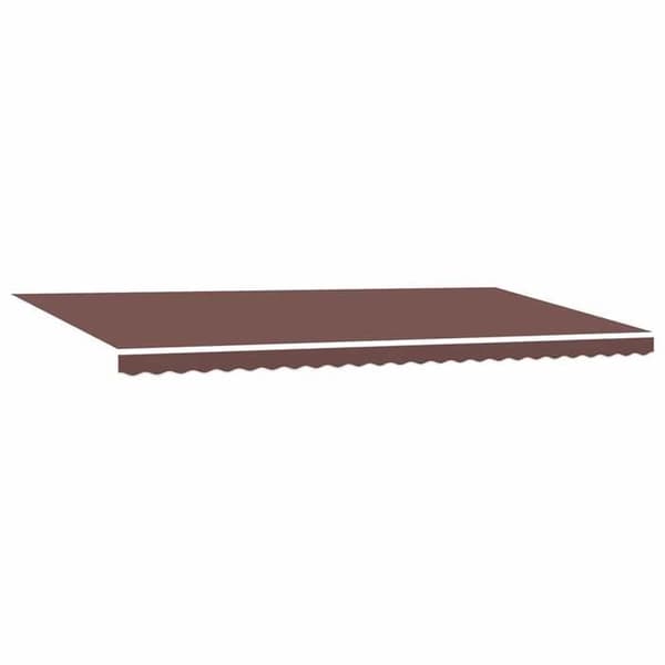 Maison Exclusive - Fällbart tak Brun 600 × 300 cm Polyester
