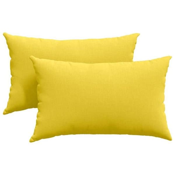 Maison Exclusive - Soffkuddar 2 st tyg Ljusgul 50 x 30 cm Ljus gul