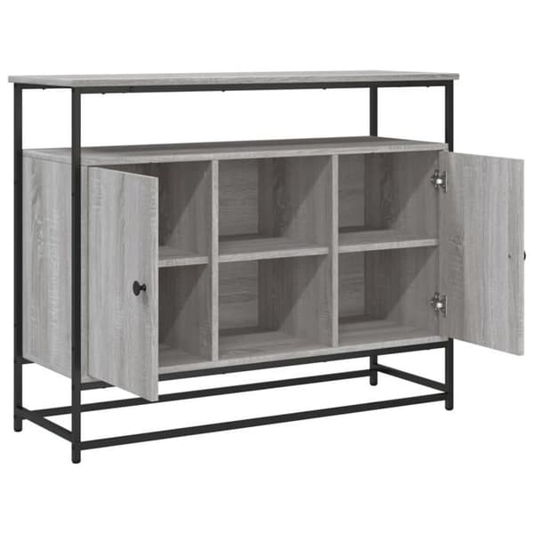 Maison Exclusive - Buffet sonoma grå 100x35x80 cm ingeniørtræ