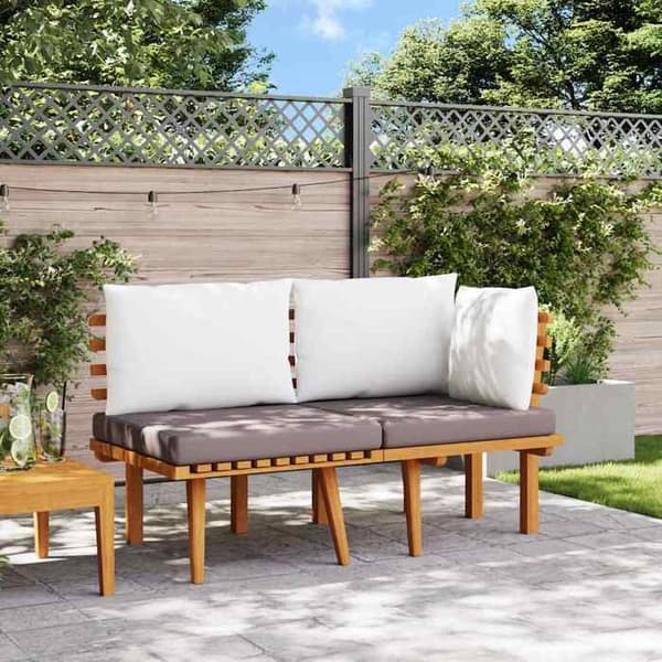 Maison Exclusive - Havegruppe 2 stk med puder i solid akacietræ
