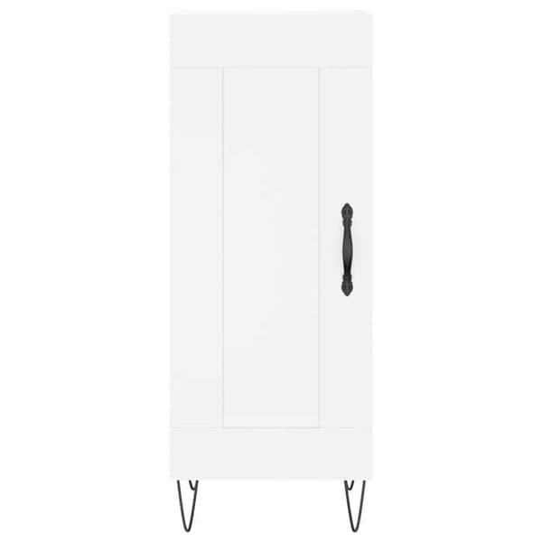 Maison Exclusive - Vit buffé 34,5x34x90 cm ingenjörsträ