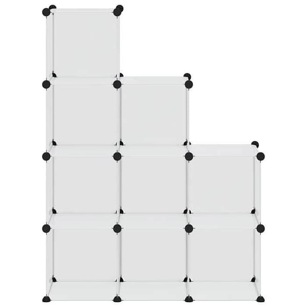 Maison Exclusive - Opbevaringsbokse 9 stk Transparent PP Transparent