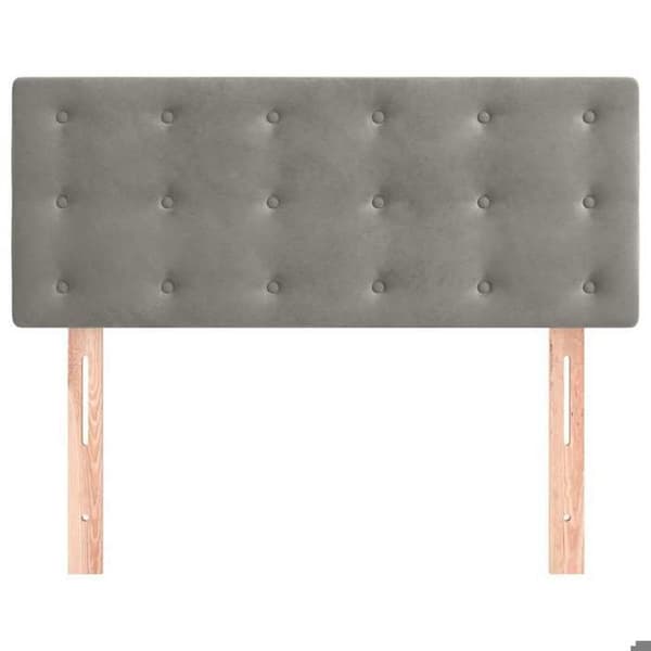 Maison Exclusive - Ljust grått huvudgavel 100x5x78/88 cm Sammet