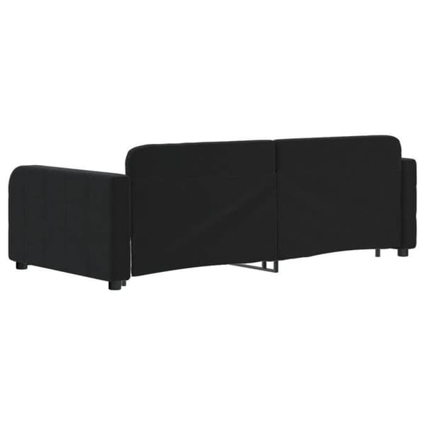 Maison Exclusive - Sengebænk med sort sovesofa 90x190 cm velour