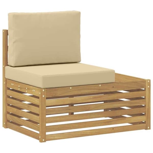 Maison Exclusive - 7 kpl Ulkokalusteiden Sohvasetti Polyesteri Valkoinen ja Beige
