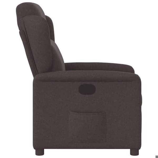 Maison Exclusive - Fällbar fåtölj Mörkbrun Tyg
