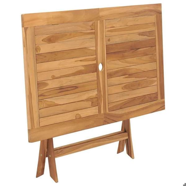 Maison Exclusive - Sammenklappeligt havebord 120x70x75 cm Solid teaktræ