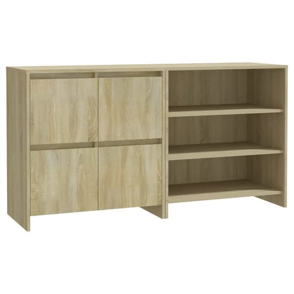 Maison Exclusive - Buffeter 2 stk Sonoma eg Ingeniørtræ