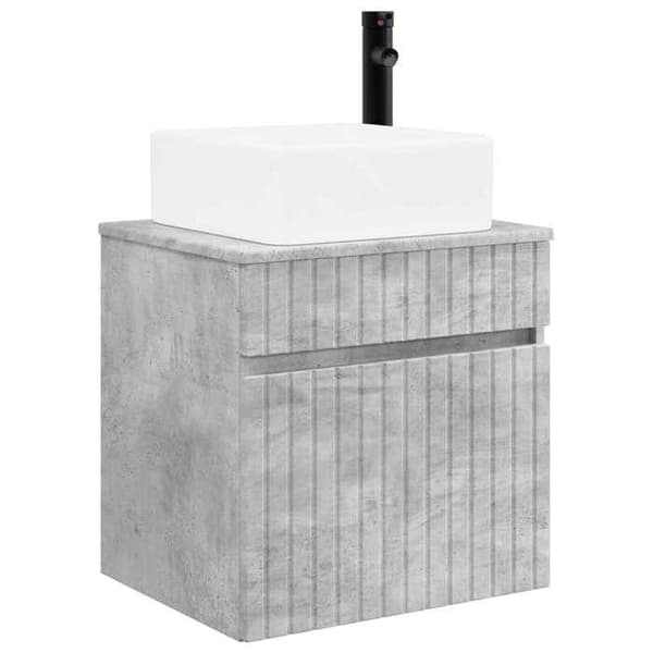 Maison Exclusive - Væghængt vaskemøbel Grå beton 49 x 41 x 63 cm