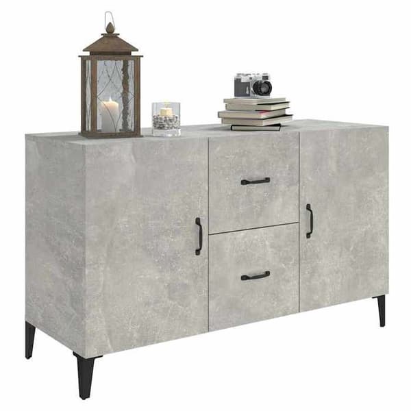 Maison Exclusive - Buffé grå betong 100x36x60 cm ingenjörsträ