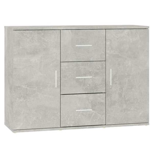 Maison Exclusive - Buffet Grå beton 91x29,5x65 cm Ingeniørtræ