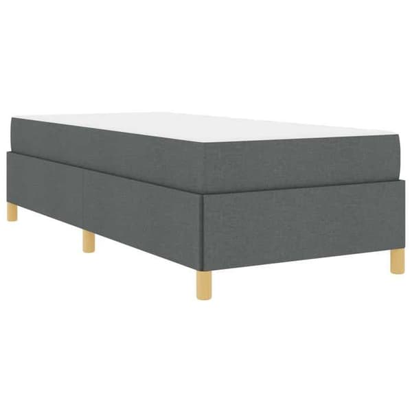 Maison Exclusive - Sängram Mörkgrå 90 x 190 cm tyg Mörkgrå