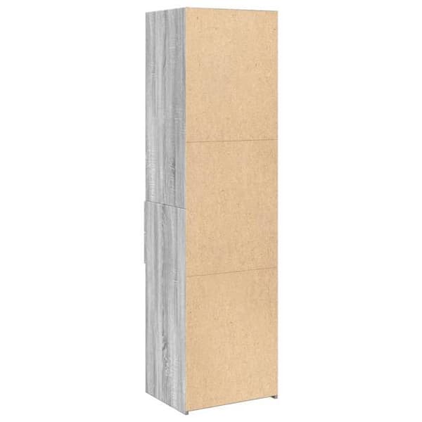 Maison Exclusive - Buffé hög sonoma grå 50x42,5x185 cm ingenjörsträ