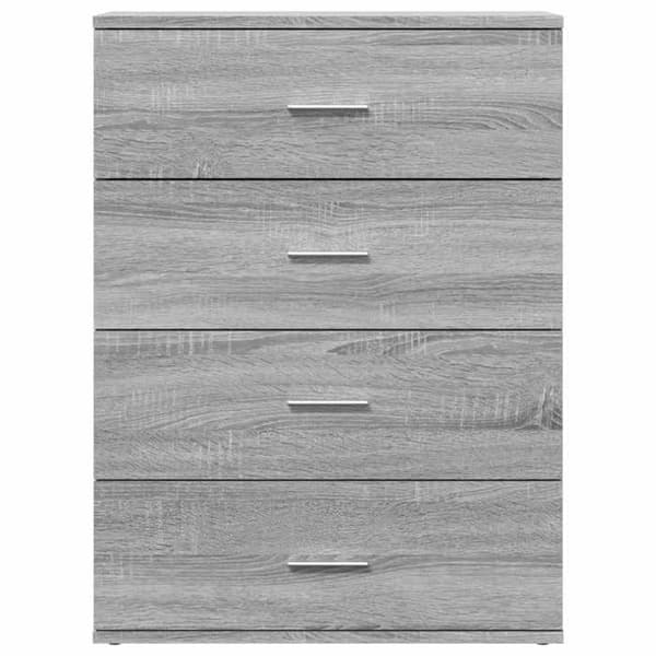 Maison Exclusive - Bufféer 2 st sonoma grå 60x39x80 cm ingenjörsträ