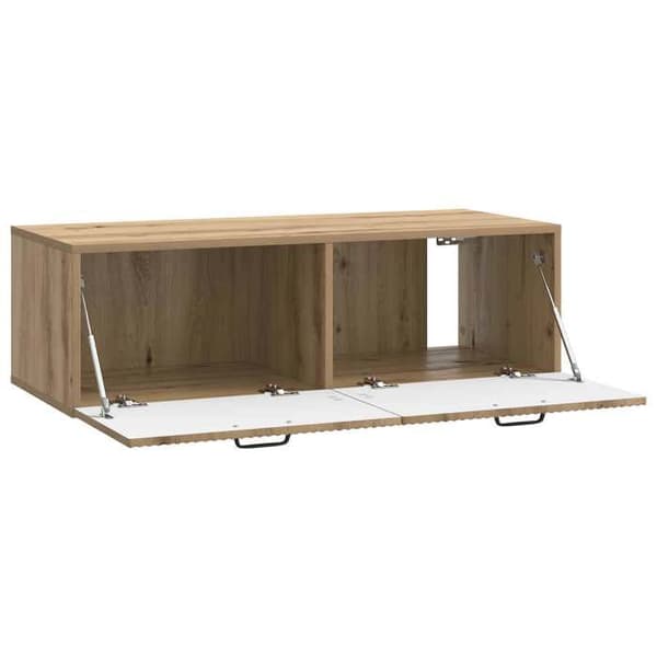 Maison Exclusive - Väggmonterad TV-möbel 98 x 41 x 30 cm Hantverksmässig ek