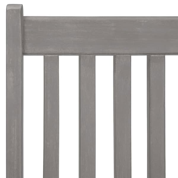 Trädgårdsmöbelset - EXKLUSIVT HUS - 5 delar - Utsträckbart bord 150–200 cm - Grå akacia - Fällbara stolar 5 positioner Grå