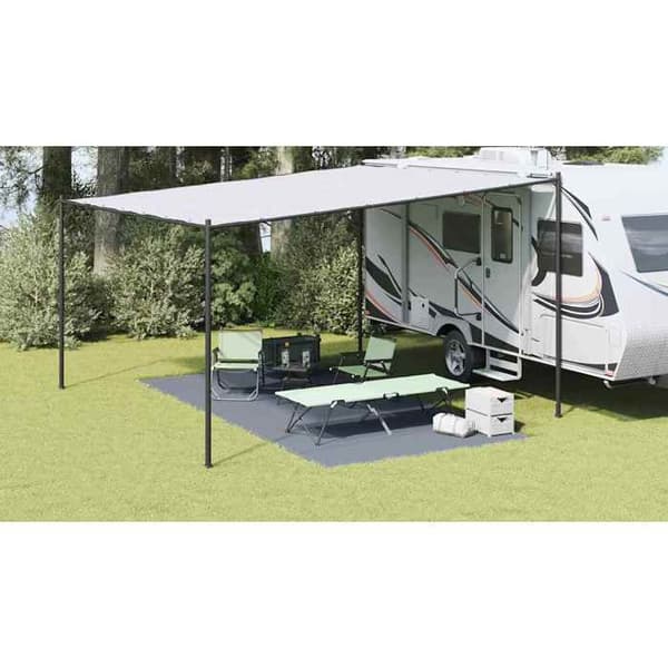 Maison Exclusive - Sininen ja harmaa telttamatto 500 x 250 cm Polyeteeni