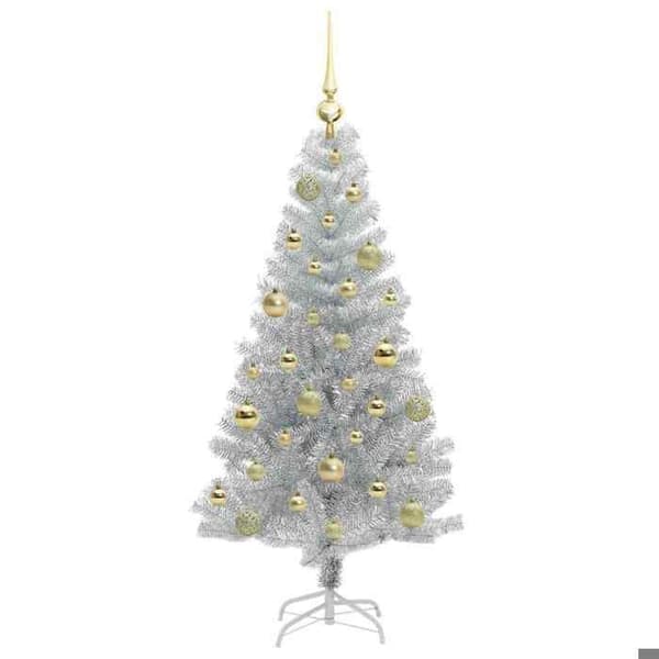 Maison Exclusive - Sølv Juletræ 120 cm PET Silver