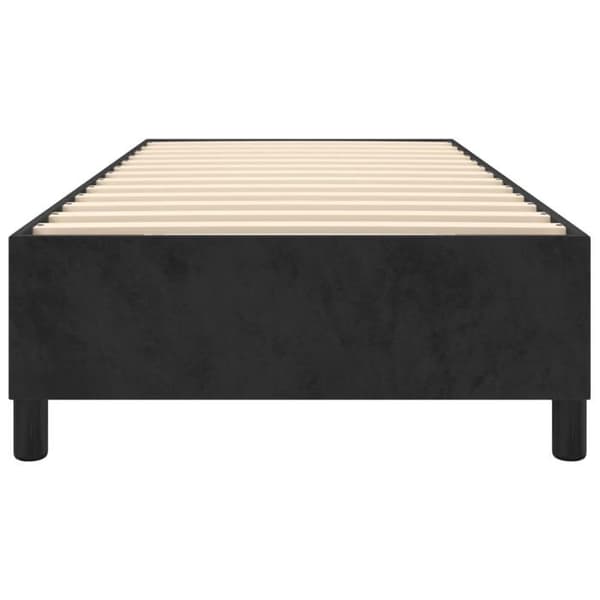 Maison Exclusive - Musta lattiapuu sänky 90x190 cm sametti svart