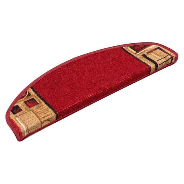 Maison Exclusive - Selvklebende trappetæpper 5 stk 65x21x4 cm Rød Röd