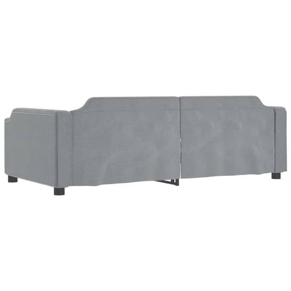 Maison Exclusive - Sengebund uden madras lys grå 90x190 cm stof