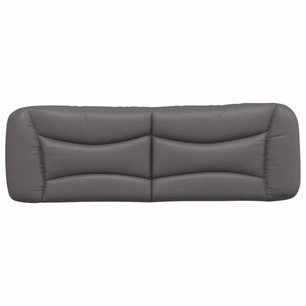 Maison Exclusive - Huvudgavelkudde Hvar grå 160 cm konstläder grå