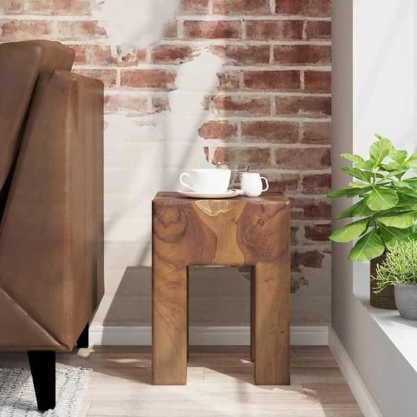Maison Exclusive - Massiv teaktræ stool brun