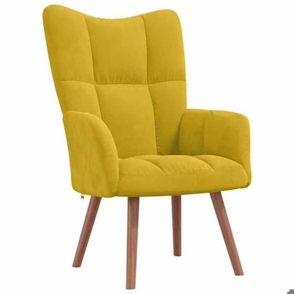 Maison Exclusive - Rentoutumistuoli Keltainen sametti