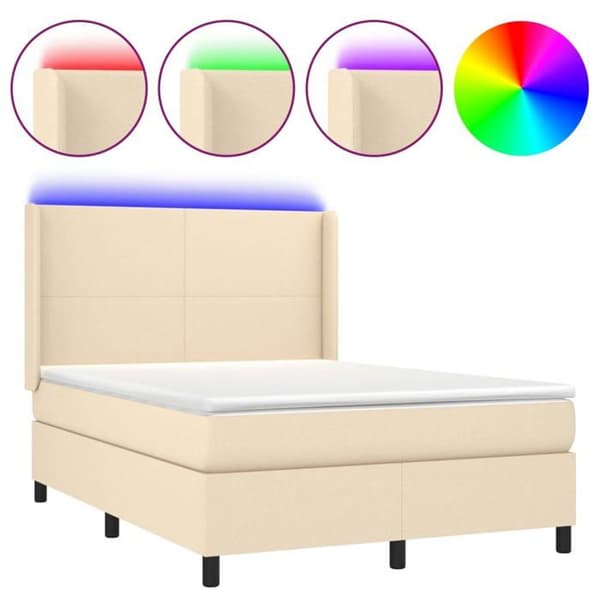Maison Exclusive - LED-jousipatja kangaspäädyllä