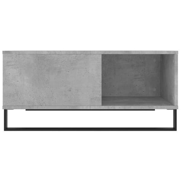 Maison Exclusive - Beton grå sofabord 80x80x36,5 cm ingeniørtræ