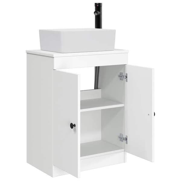 Maison Exclusive - Badeværelsesmøbel med hvid vask 54 x 35 x 83 cm