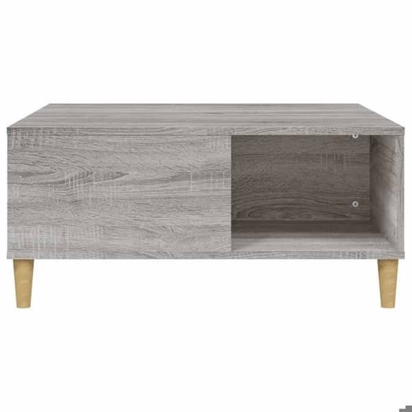 Bord - EKSKLUSIV HUS - Sonoma grå - 80 x 80 x 36,5 cm - Spånplader - Stort opbevaringsrum sonoma grå