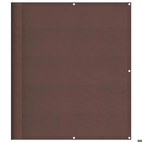 Maison Exclusive - Brun balkon skærm 120x700 cm 100% polyester oxford brun