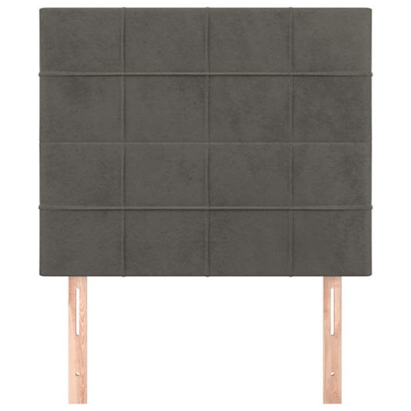 Maison Exclusive - Mörkgrå sänggavel 90x5x118/128 cm Sammet Mörkgrå