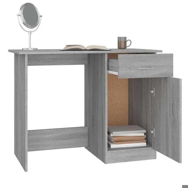 Maison Exclusive - Kontor Sonoma grå 100x50x76 cm Ingenjörsträ