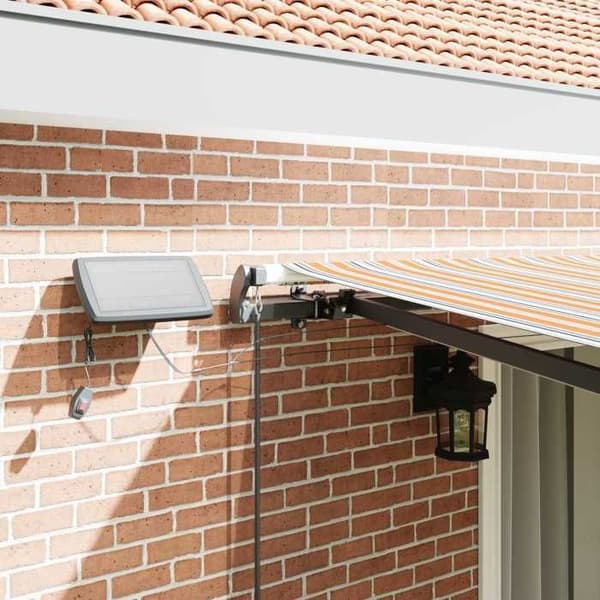 Maison Exclusive - Fällbart Markis Multicolor 450 × 350 cm Tyg och Aluminium