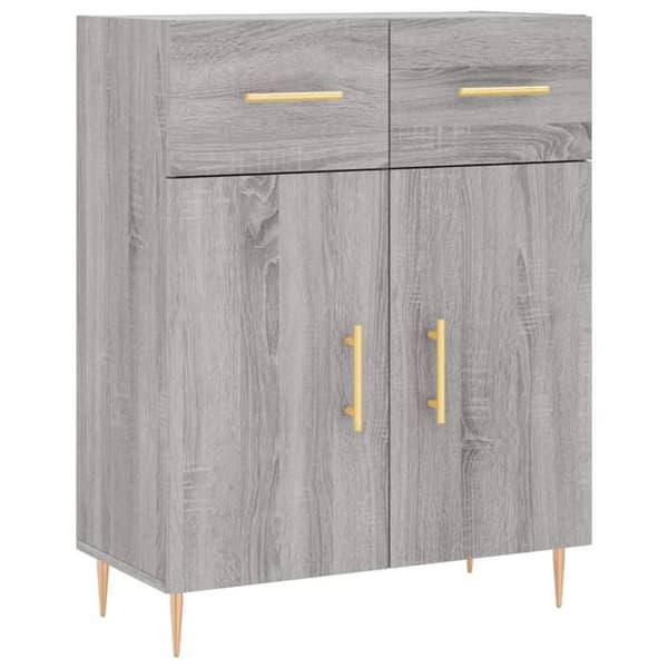 Maison Exclusive - Buffé Sonoma Grå 69,5x34x90 cm Ingenjörsträ sonoma grå