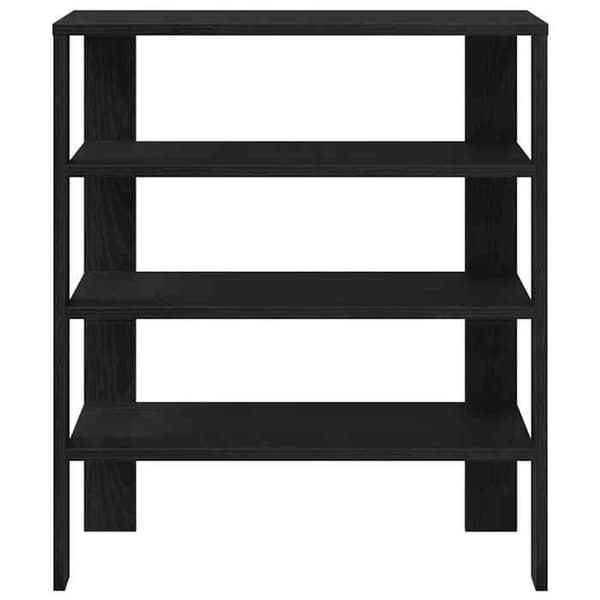 Maison Exclusive - Skohylde sort 61x32x70 cm ingeniørtræ