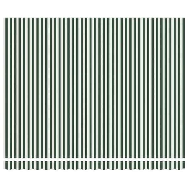 Maison Exclusive - Fällbart tak i grönt och vitt 400 × 300 cm